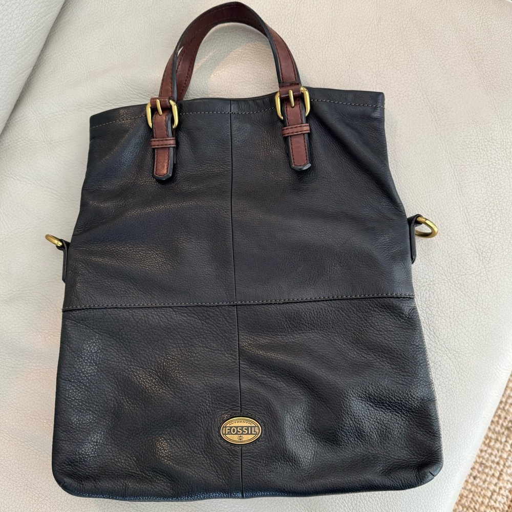 Large Fossil Explorer Foldover Tote Bag Original